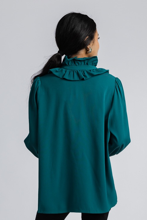 Faith Ruffle Blouse, H Green - 4K7A0813 crop below hem.jpg